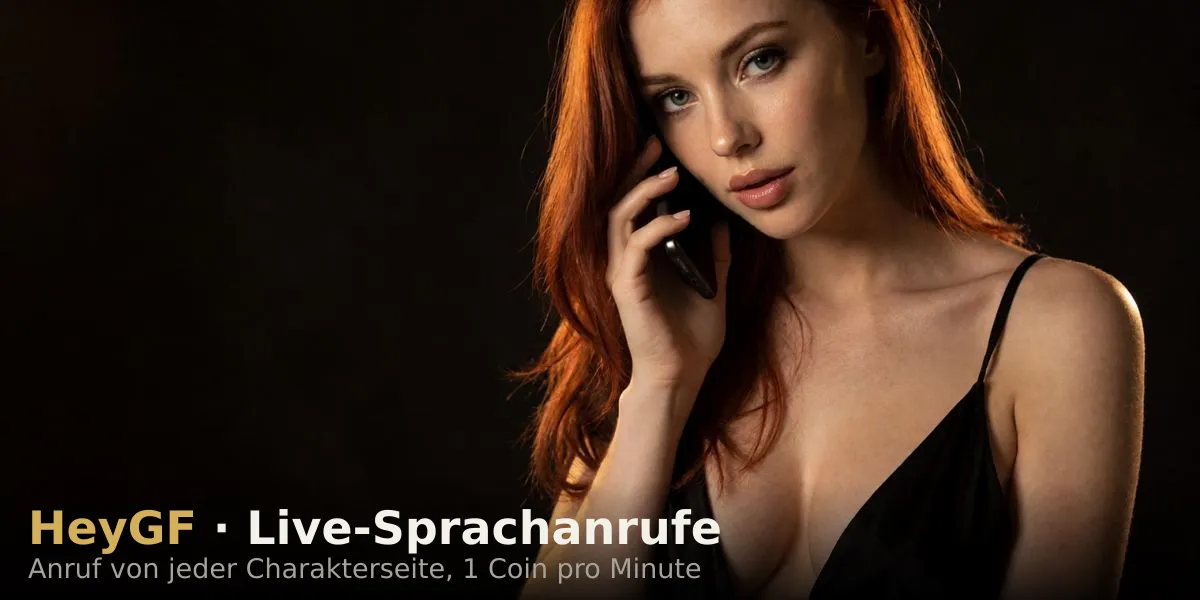 HeyGF Live-Sprachanrufe: einen Charakter von ihrer Seite aus anrufen, 1 Coin pro Minute